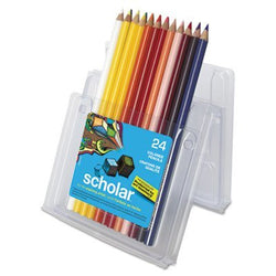 Prismacolor Scholar Colored Woodcase Pencils, 24 Assorted Colors/Set