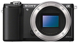 Sony Alpha A5000 ILCE5000/B 20.1MP Mirrorless Digital Camera Body Only (Black)