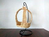 Wicker Hanging Chair With Stand for Lati Yellow Pukifee 1:8 scale dolls. Handmade