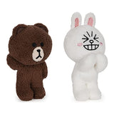 GUND LINE Friends Plush Stuffed Animal, Brown and Cony Set of 2, 4"