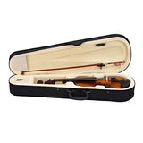 1/2 Acoustic Violin,Handmade Solid Wood Violin Starter Beginners Kit with Case, Bow, Rosin for Kids Student Beginners Amateurs (Natural)
