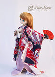 Petite Marie Japan for 1/4 Doll 16 inch 40cm MDD (Mini Dollfie Dream) BJD Kimono 9 Piece Set The Four Seasons of Sagano Purple [No.0179] Clothes Only not Include Doll