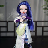 ICY Fortune Days 1/6 Scale 11 Inch Ball Jointed Doll Qin Dynasty Series, Including Fullset of Clothes, 3D Eyes, Beautiful Makeup for Children Above 8 Age (White Phoenix)