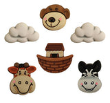 Buttons Galore Zoo Animal Buttons - Set of Six Cards