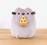 GUND Pusheen Snackables Pizza Cat Plush Stuffed Animal, Gray, 9.5"