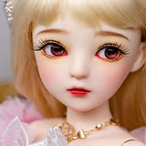 SISON BENNE 1/3 BJD Doll 24 Inch 18 Ball Jointed SD Dolls DIY Toys with Full Set Clothes Shoes Wig Face Makeup, Best Xmas Gift (16#)