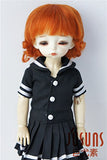 JD268 6-7inch 16-18CM tiny curly short mohair BJD wigs 1/6 YOSD mohair doll wigs (Carrot)