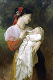 ArtParisienne Maternal Admiration I William-Adolphe Bouguereau 12x18-inch Canvas Print