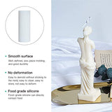 3D Silicone Candle Mold,Creative Nordic Candle Mold,Greek Roman Mythology Venus Goddess Candle Molds,Handmade Decorating Silicone Mold for Making DIY Homemade Beeswax Candles