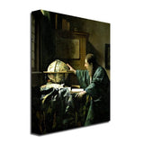 The Astronomer by Jan Vermeer, 18x24-Inch Canvas Wall Art