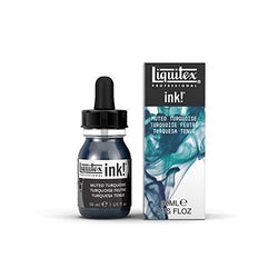 Liquitex Special Release Muted Collection, Professional Acrylic Ink! 1-oz Jar - Muted Turquoise