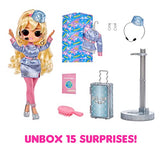 LOL Surprise OMG World Travel™ Fly Gurl Fashion Doll with 15 Surprises Including Fashion Outfit, Travel Accessories and Reusable Playset – Great Gift for Girls Ages 4+