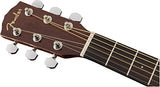 Fender CC-60S Concert Acoustic Guitar, Walnut Fingerboard, Natural, Left-Hand