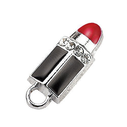 M93-E Cute Cosmetic Red Lip Stick Charm Pendant Bead Wholesale (10 pcs)
