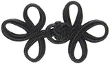 Dritz Frog Closure, 3 Loop - Black, 3"