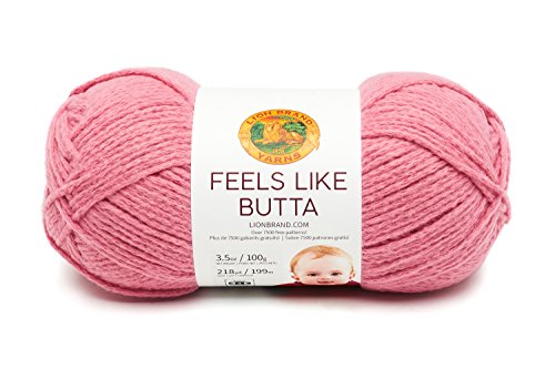 Lion Brand Yarn 215-140 Feels Like Butta Yarn, Dusty Pink
