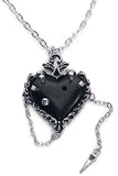 Alchemy of England Witches Heart Pendant, Silver