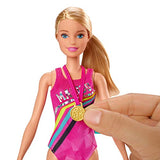 Barbie Dreamhouse Adventures Swim 'n Dive Doll, 11.5-Inch, in Swimwear, with Swimming Feature, Diving Board and Puppy, Gift for 3 to 7 Year Olds