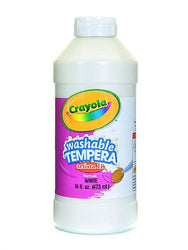 Crayola Artista II Liquid Tempera Paint white 16 oz. [PACK OF 4 ]