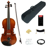 Kinglos 4/4 Brown Solid Wood Acoustic/Electric Violin Kit with Ebony Fittings Full Size (YSDS-PH)