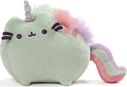 GUND Pusheen Pusheenicorn Unicorn Cat Sound Plush Stuffed Animal, Green, 7.5"
