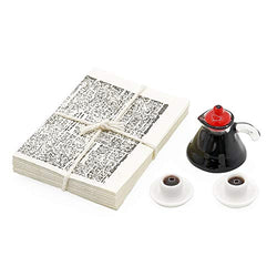 Odoria 1:12 Miniature Newspaper and Coffee Pot Cups Mugs Dollhouse Furniture Decoration Accessories