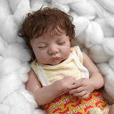JIZHI Lifelike Reborn Baby Dolls Girls [Washable & Poseable] Full Vinyl Body 17 Inch Sleeping Realistic Newborn Baby Dolls Real Life Baby Dolls Gift Set Kids Toys for Age 3+