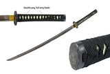 MAKOTO Handmade Sharp Katana Black Japanese Samurai Sword 40" (Warlord)