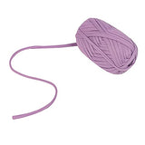 M-S Thick Knitting Yarn, Elastic Fabric Cloth T Shirt Yarn, Spaghetti Yarn for Hand DIY Bag Blanket Cushion Crocheting Projects ,3.3 Oz, 30 Yard (Light Purple)