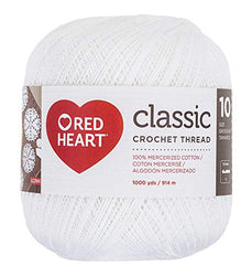 Coats Crochet Red Heart Classic Crochet, Thread Size 10