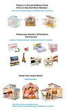 1:18 Scale Cool Beans Boutique Miniature Dollhouse Furniture DIY Kit – TV & TV Console (Assembly Required) DH-HD18-1181025TVSet