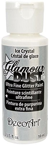 DecoArt Glamour Dust 2-Ounce Ice Crystal Glitter Paint