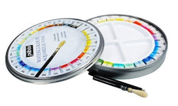 Pebeo Pebeo Fine Watercolours Round Metal Box of 24 Half Pans,Assorted by Pebeo