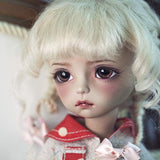 HMANE BJD Dolls Eyes, 16mm Glass Brownness Eyeball for 1/3 1/4 BJD Dolls (No Doll)