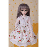 HMANE BJD Dolls Clothes 1/4, Lace Floral Dress Outfit for 1/4 BJD Dolls (No Doll)