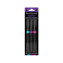 Spectrum Noir Sparkle Glitter Brush Pen Glitz & Glamour, 3 Piece