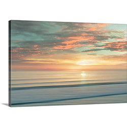 Beach Sunrise Canvas Wall Art Print, Coastal Artwork