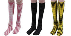 Fully 3 Pairs Leggings Trousers Long Stocks Stocking Fits Mini 1/3 60cm BJD DOD LUTS SD Dolls (Pink,Black,Purple)