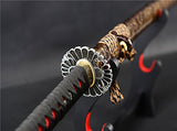 Handmade Samurai Katana Sword Full Tang Real Sharp 1095 Carbon Steel