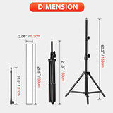 Yesker LED Video Light 2 Packs Dimmable Photography Studio Lighting Kit Color 5500K Adjustable Brightness with Tripod Stand for Camera Video Product Portrait Live Stream Shooting