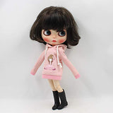 Original Doll Clohtes Outfit, Pink Hoodie Dress , Doll Dress Up for 1/6 12inch Doll or ICY Doll- Fortune Days(YW-YF014)