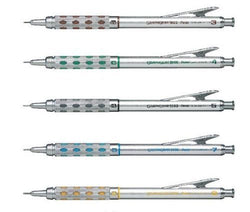 Pentel Graphgear 1000 Automatic Drafting Pencil, 0.3 mm, 0.4 mm, 0.5 mm, 0.7 mm, 0.9 mm 5pics Set