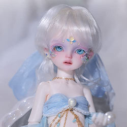 EastMetal Mermaid BJD Dolls - 12'' 1/6 Scale - Ball Jointed Doll - SD Dolls - Face Make Up Eyes Wig Full Set - Cute Smart Doll - Craetive Gift for Girls(Lucia)