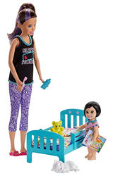 Barbie Skipper Babysitters Inc. Bedtime Playset with Skipper Doll, Toddler Doll and More, Multi