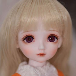 Fbestxie 1/6 BJD Doll 26CM /10.2Inch Height Ball Jointed SD Dolls Wig Shoes Clothes Hair Hat Eyes Makeup with Gift Box,B