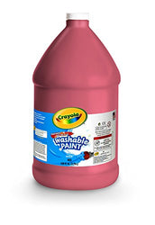 Crayola Washable Red Paint, 1 Gallon Size, Painting Supplies in Bulk