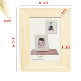 Unfinished Solid Wood Photo Picture Frames 5x7 Inch Ready To Paint for DIY Projects Set of 5