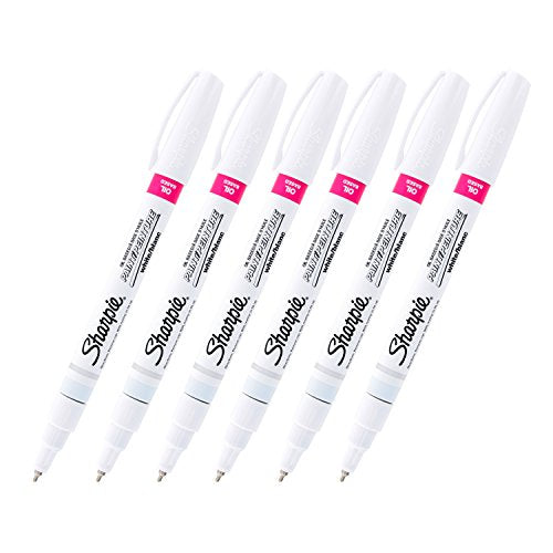 Sharpie Paint Markers white extra fine, 6 Packs