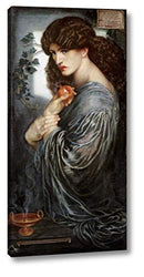 Proserpine by Dante Gabriel Rossetti - 16" x 33" Gallery Wrapped Giclee Canvas Print - Ready to Hang