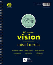Strathmore (662-61 Vision Mixed Media Pad, 11" x14, 70 Sheets